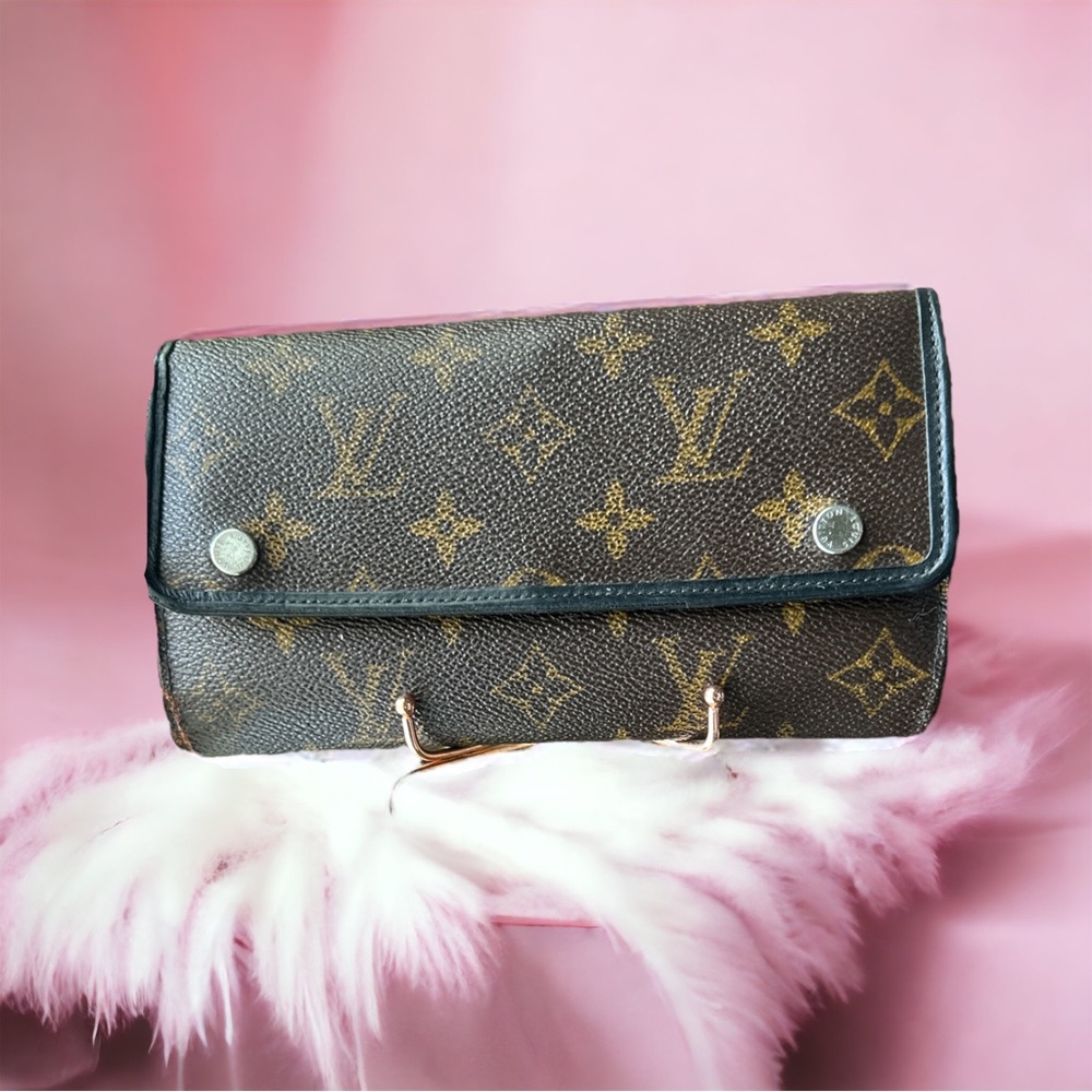 -MI0170 Louis Vuitton Monogram Macassar Portefeiulle Long Wallet